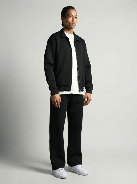 Ensemble Survêtement Homme Veste Zippée et Pantalon - NOIR