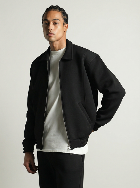 Ensemble Survêtement Homme Veste Zippée et Pantalon - NOIR