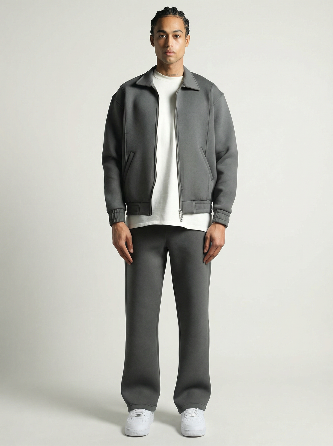 Ensemble Survêtement Homme Veste Zippée et Pantalon - ANTHRACITE