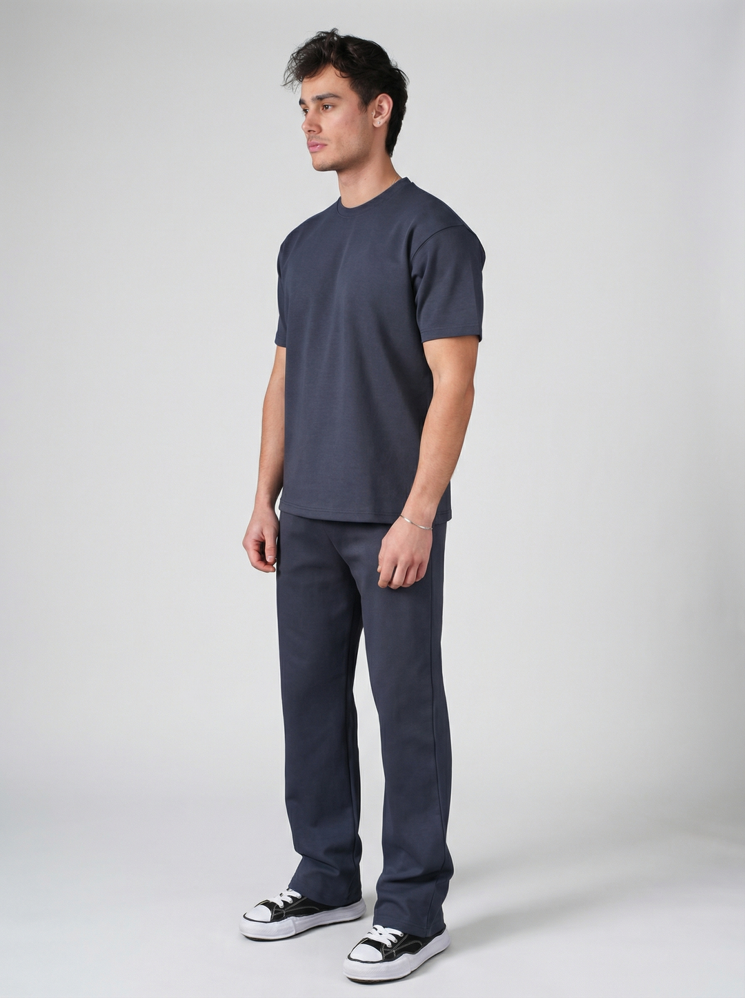 Ensemble Homme Premium T-Shirt & Pantalon - Bleu Marine