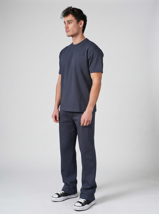 Ensemble Homme Premium T-Shirt & Pantalon - Bleu Marine