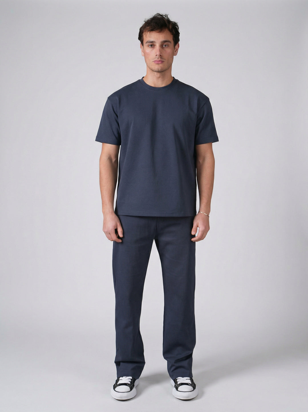 Ensemble Homme Premium T-Shirt & Pantalon - Bleu Marine
