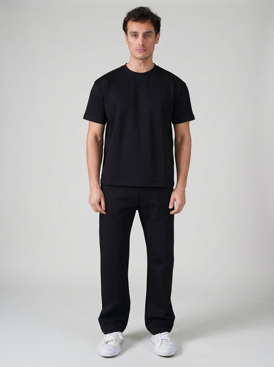 Ensemble Homme Premium T-Shirt & Pantalon - Noir