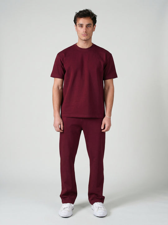 Ensemble Homme Premium T-Shirt & Pantalon - Bordeaux