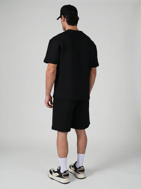 Ensemble Homme T-Shirt et Short Premium - Noir