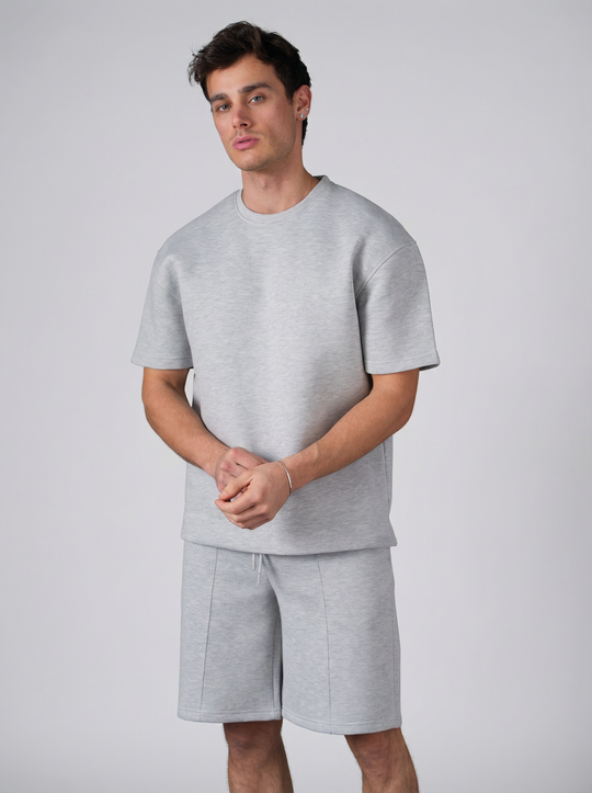 Ensemble Homme T-Shirt et Short Premium - Gris