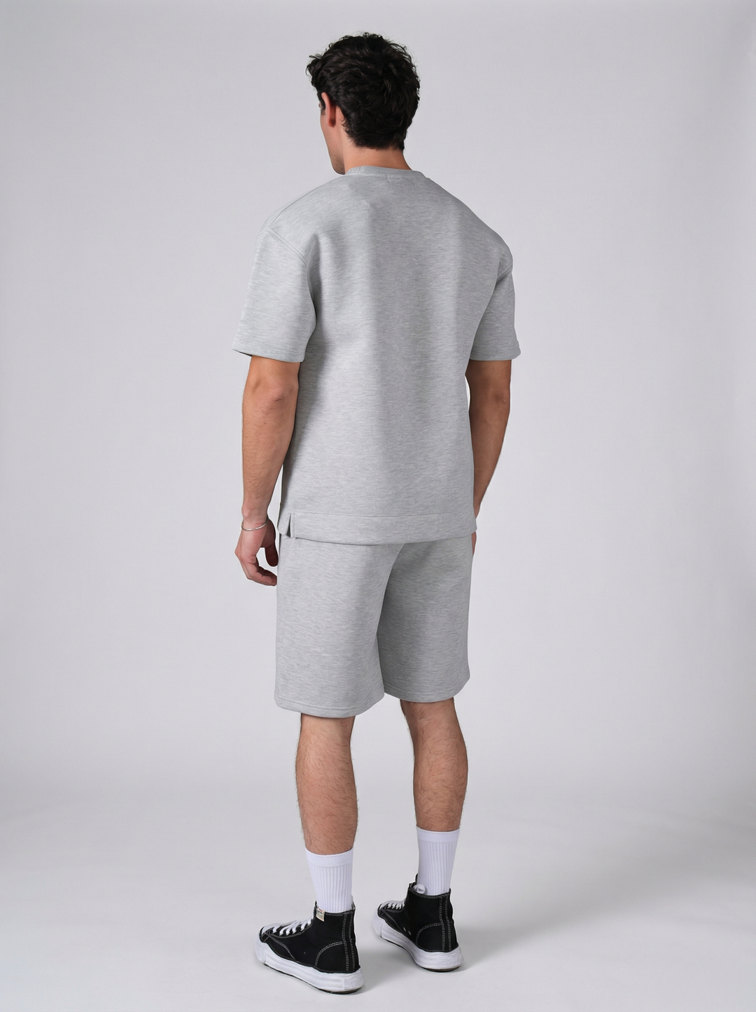 Ensemble Homme T-Shirt et Short Premium - Gris