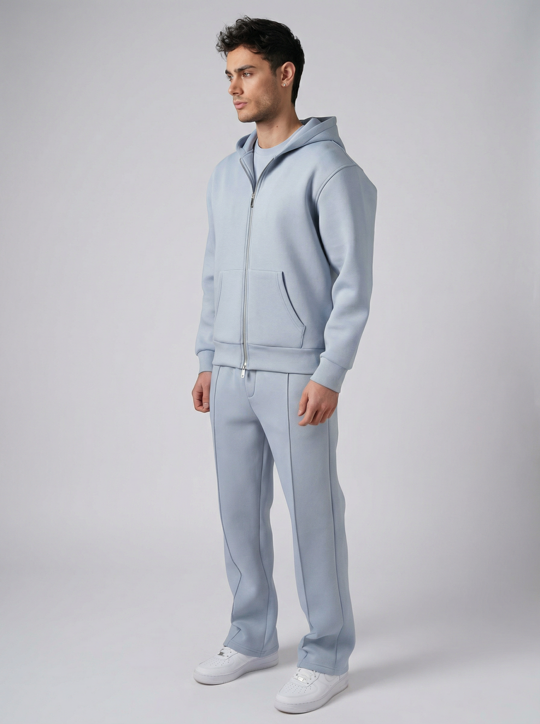 Ensemble chill Zippé - Bleu Ciel