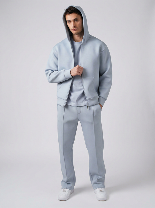 Ensemble chill Zippé - Bleu Ciel