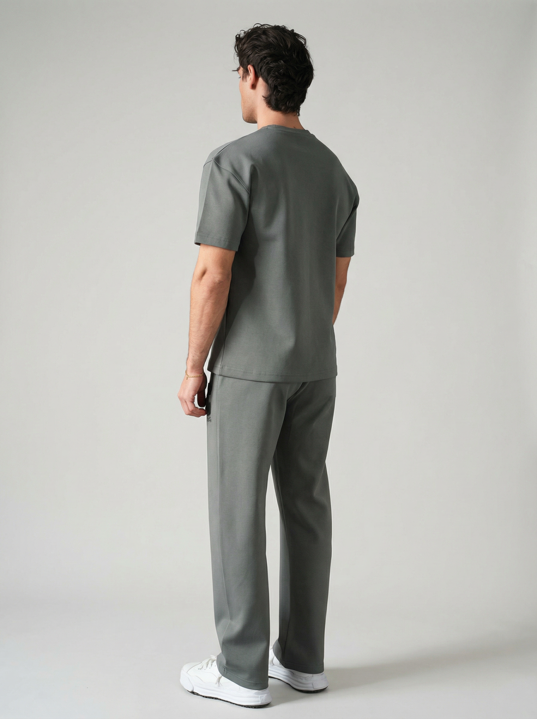 Ensemble Homme Premium T-Shirt et Pantalon C Couture - Anthracite