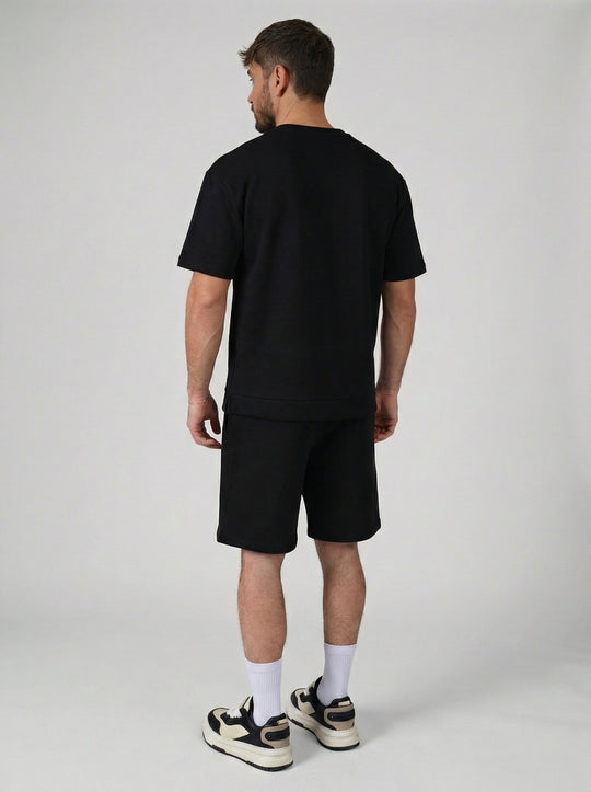 Ensemble Homme T-Shirt et Short Premium - Noir