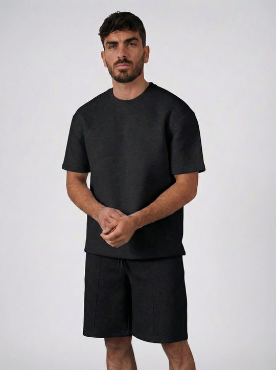 Ensemble Homme T-Shirt et Short Premium - Noir