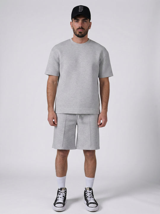 Ensemble Homme T-Shirt et Short Premium - Gris