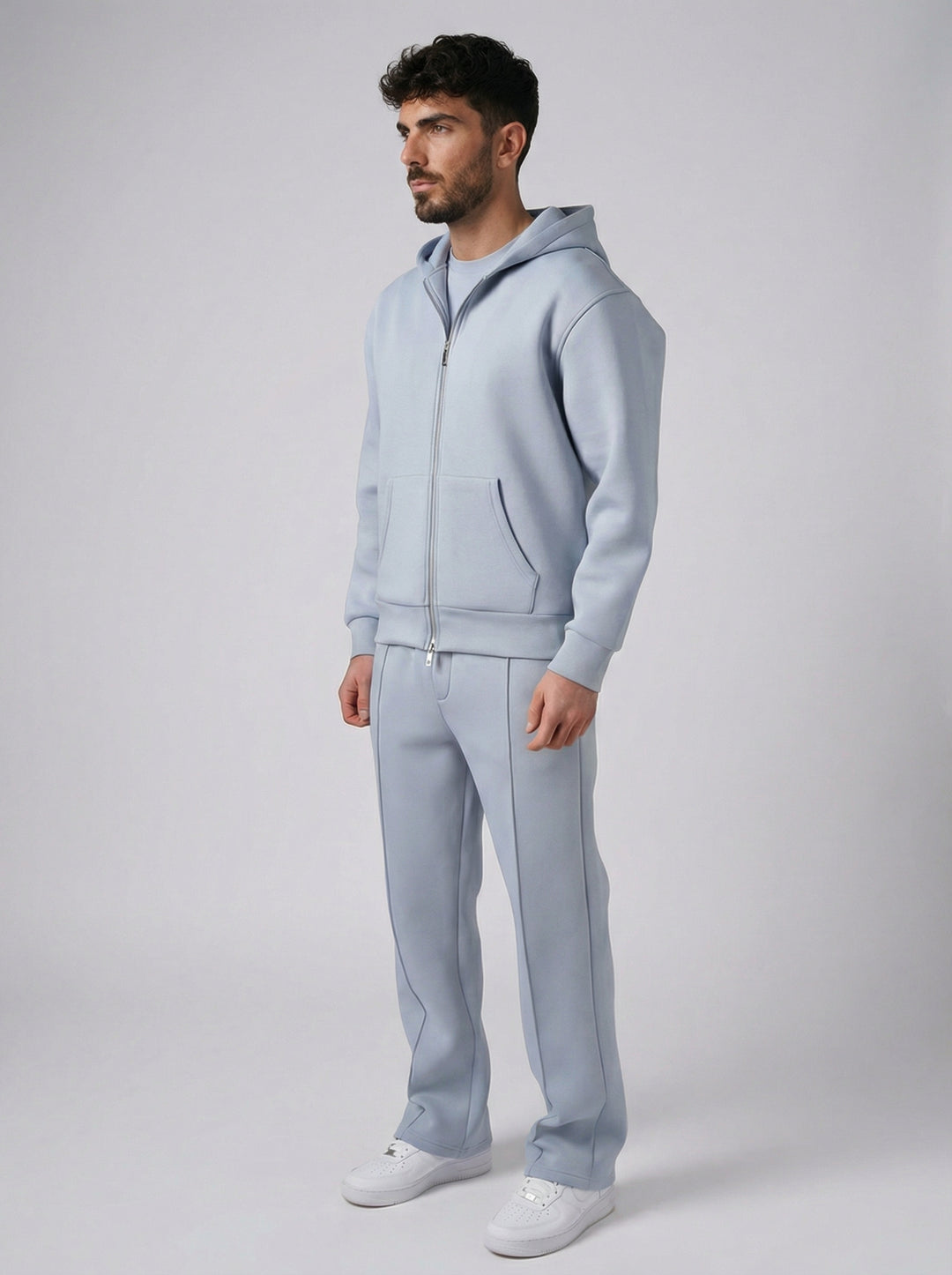 Ensemble chill Zippé - Bleu Ciel