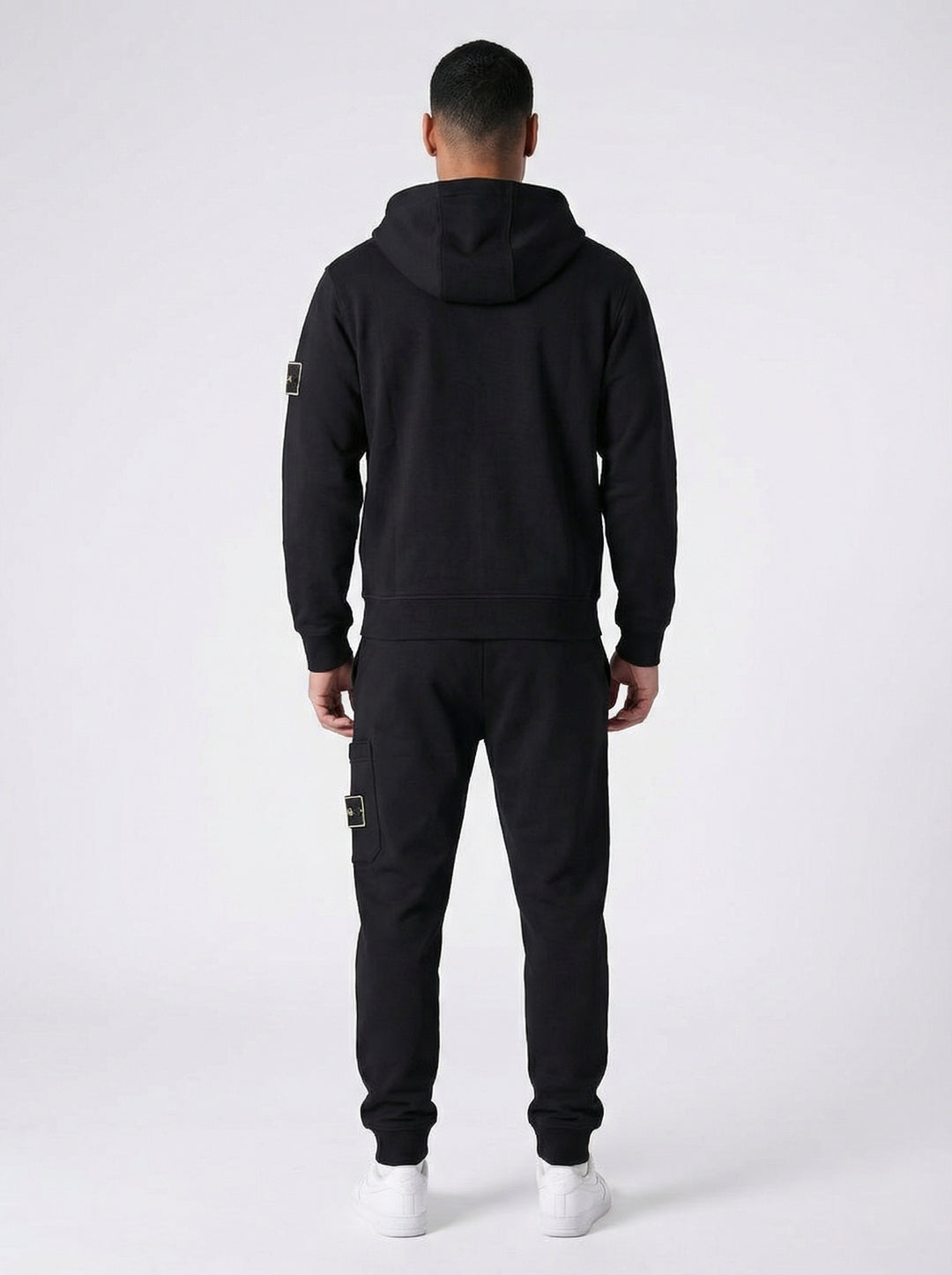 Ensemble Survêtement Homme ALPHA Hoodie Zippé et Jogging Streetwear - Noir
