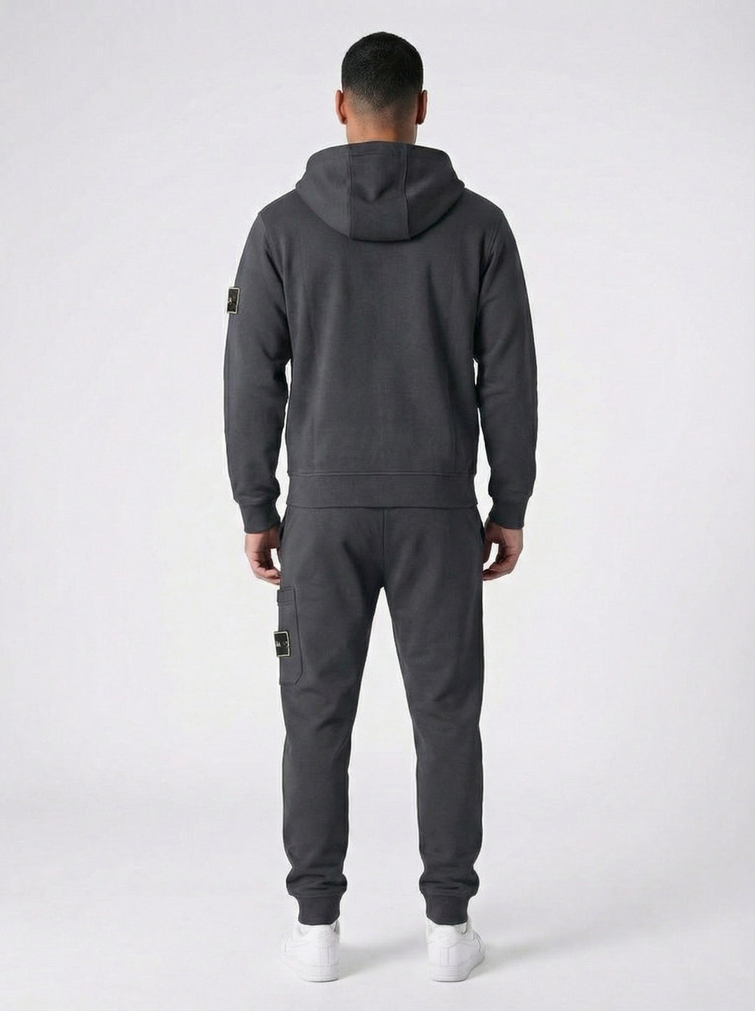 Ensemble Survêtement Homme ALPHA Hoodie Zippé et Jogging Streetwear - Anthracite