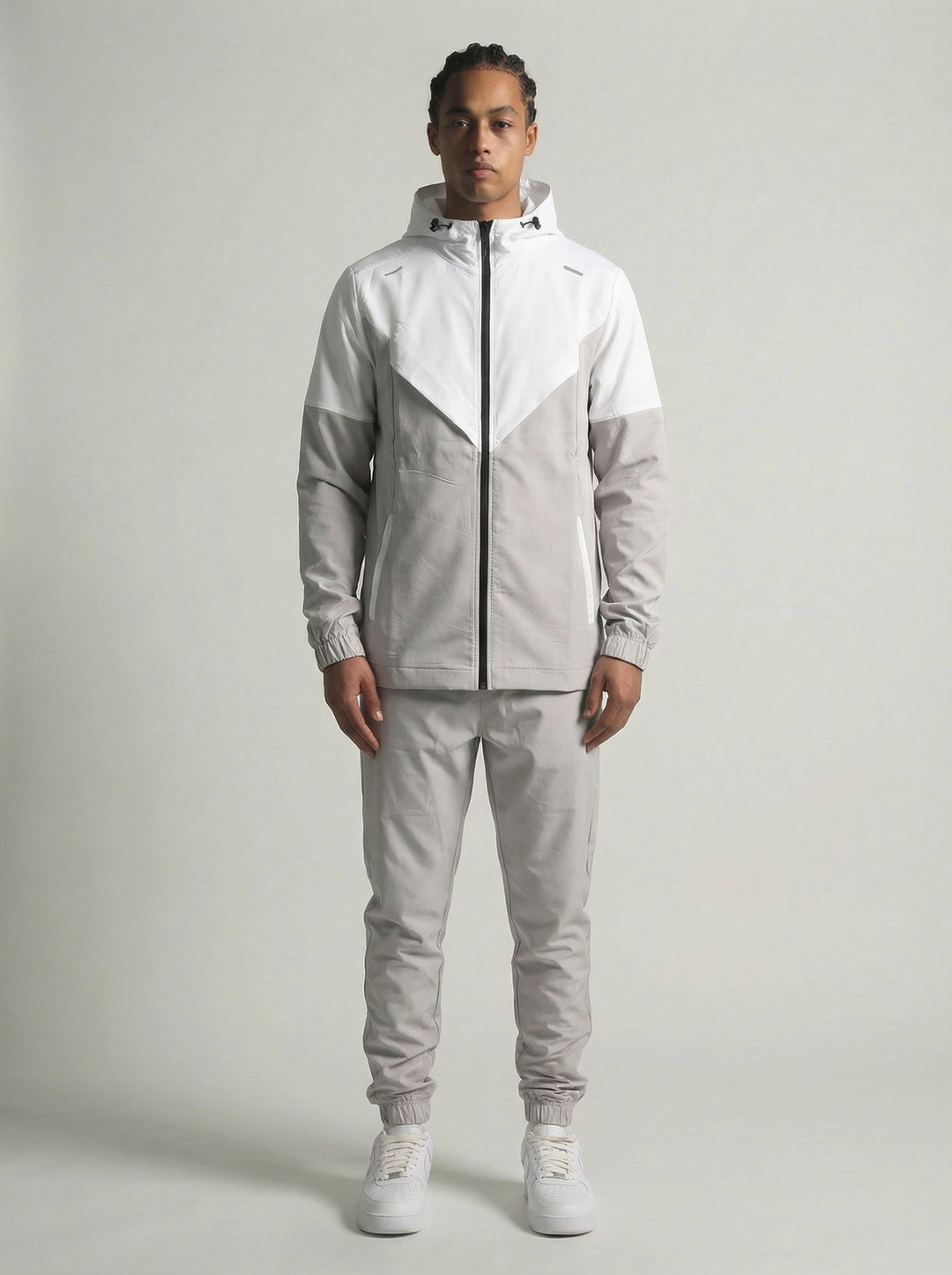 SURVÊTEMENT ALPHA - GRIS/BLANC