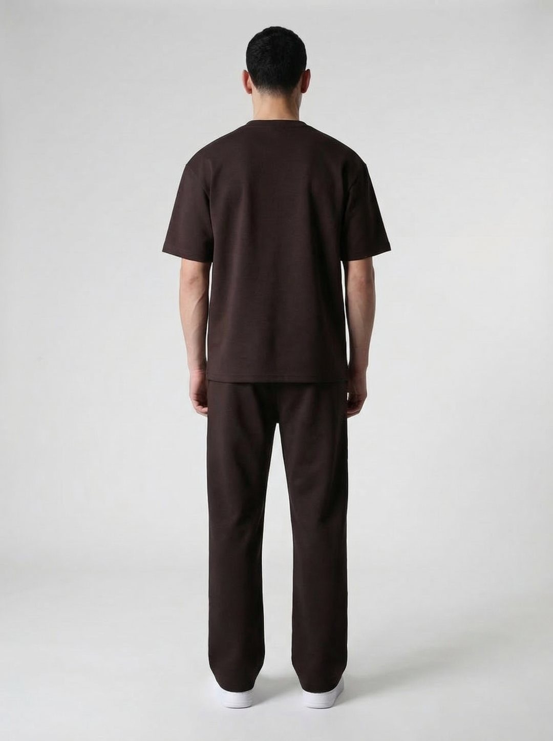 Ensemble T-shirt Jogging Patch Cœur - Marron