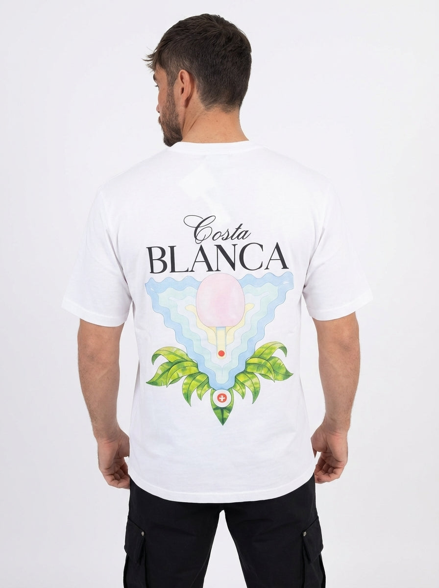T-shirt Homme Costa Blanca – Blanc