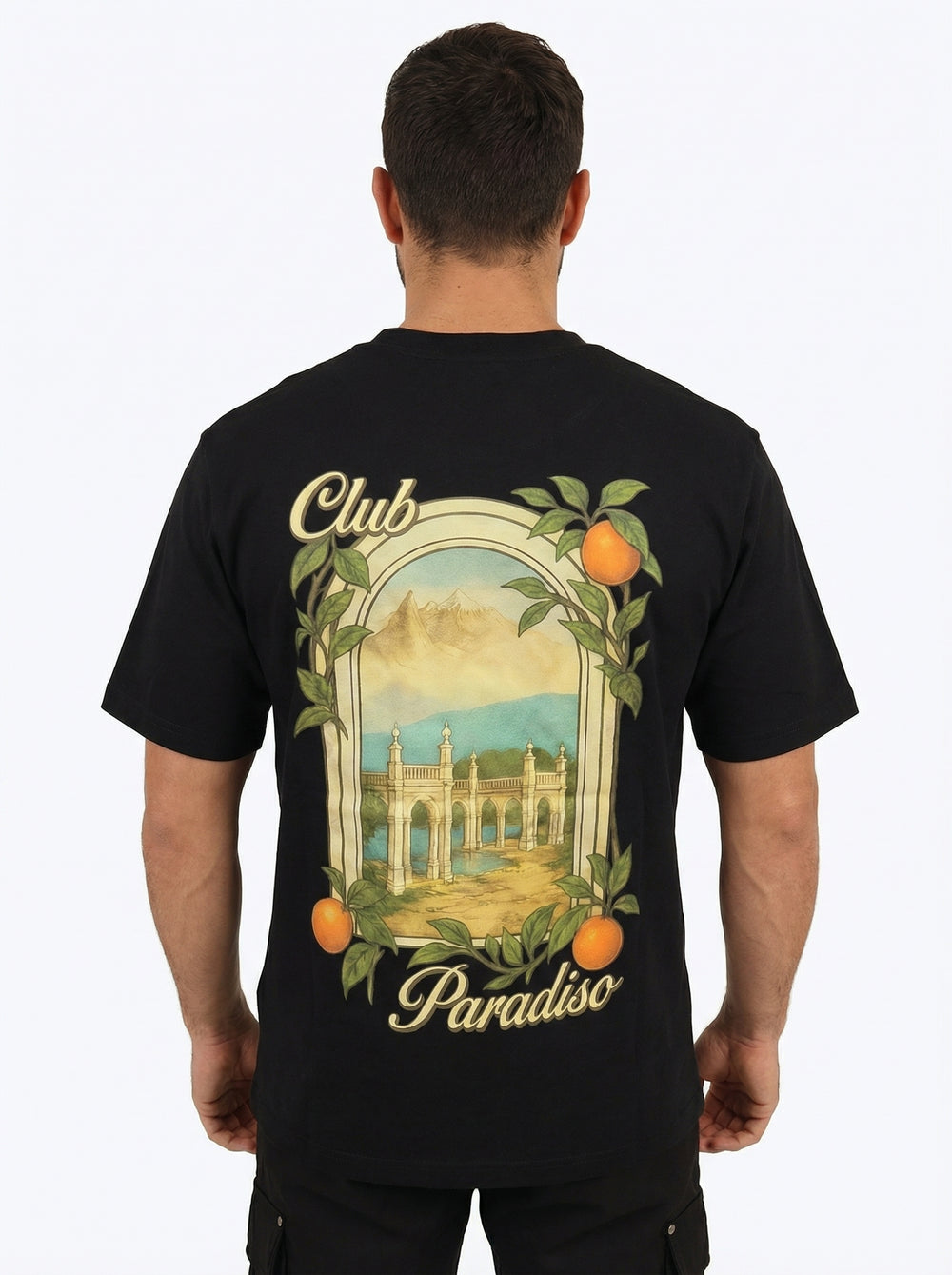 T-shirt Homme Club Paradiso – Noir