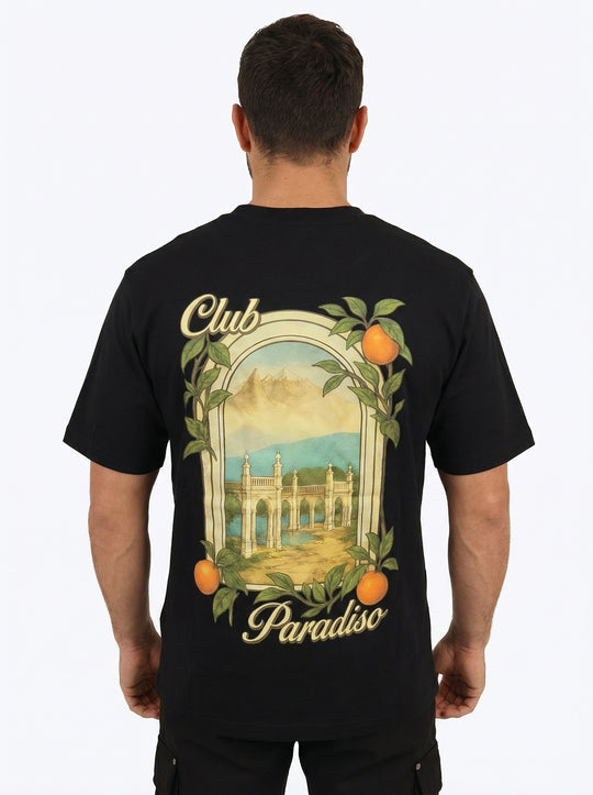 T-shirt Homme Club Paradiso – Noir
