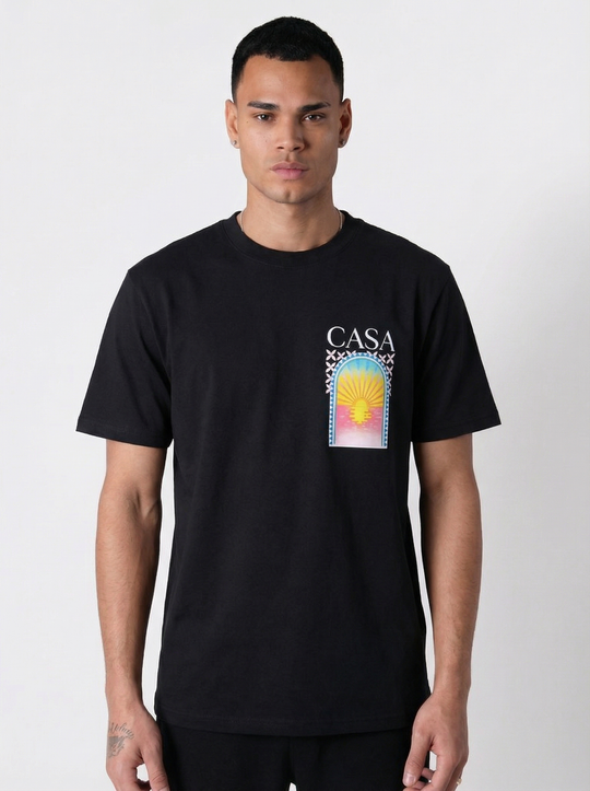 T-shirt Homme CASA Sunset - Noir