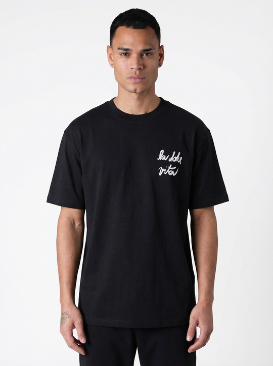 T-shirt Homme La Dolce Vita - Noir