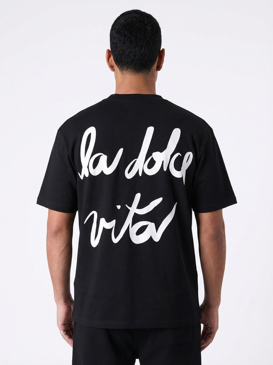 T-shirt Homme La Dolce Vita - Noir