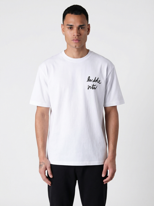 T-shirt Homme La Dolce Vita - Blanc
