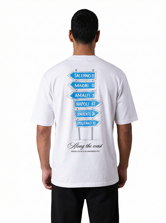 T-shirt Homme Along the Coast - Blanc