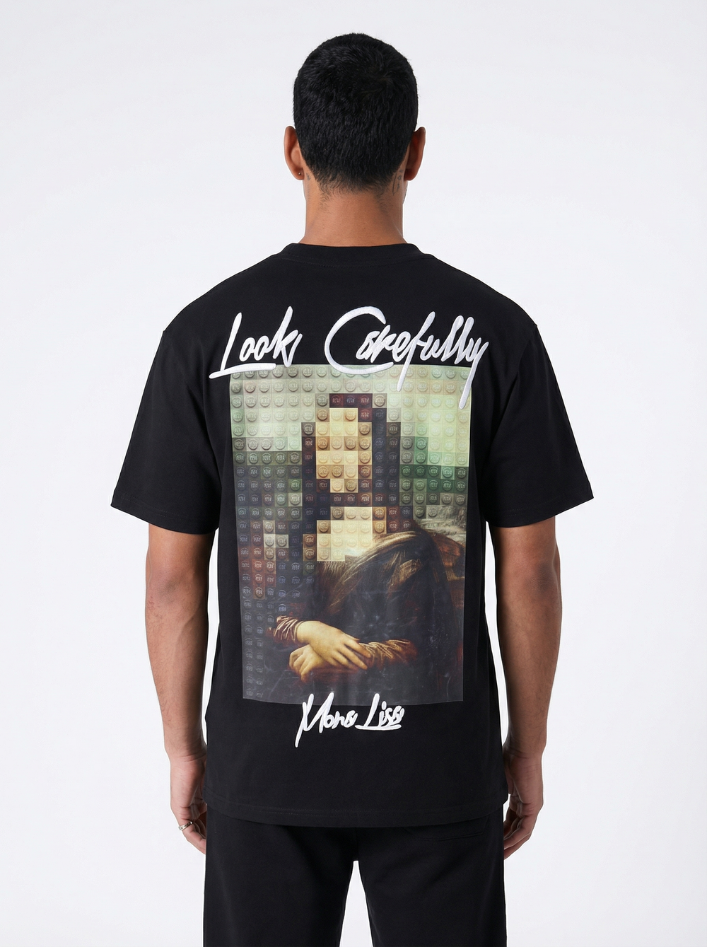 T-shirt Homme Mona Lisa - noir