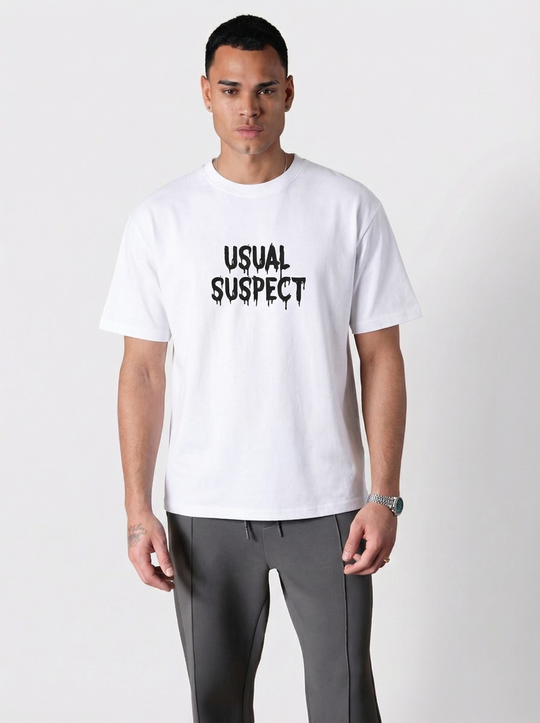T-shirt Homme Usual Suspect - blanc