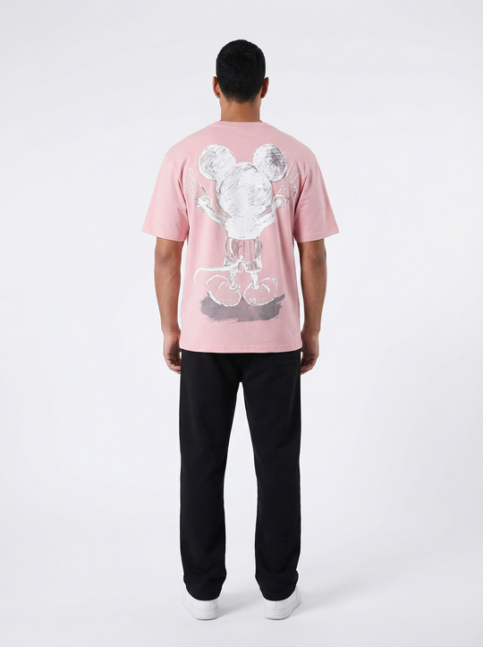 T-shirt Homme Usual Suspect - Rose