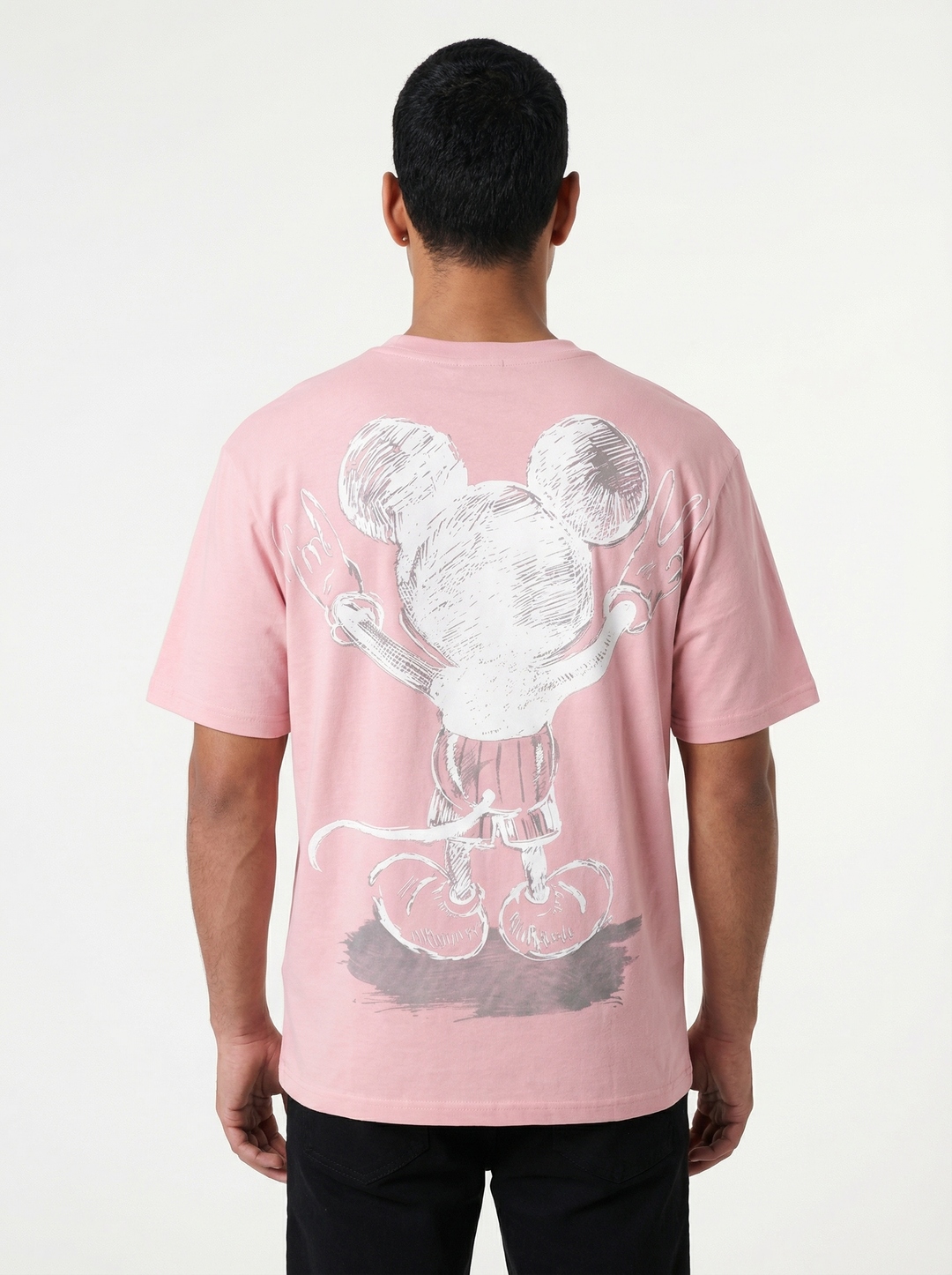 T-shirt Homme Usual Suspect - Rose