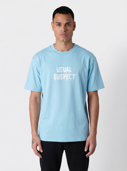 T-shirt Homme Usual Suspect - bleu