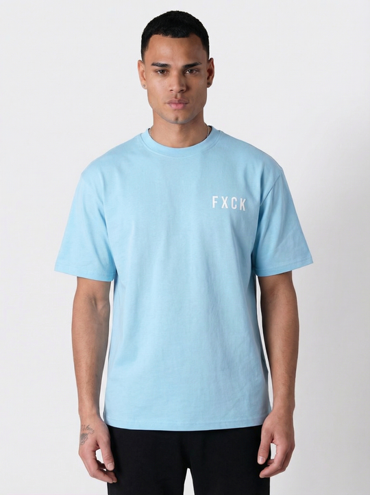 T-shirt Homme FXCK - Bleu