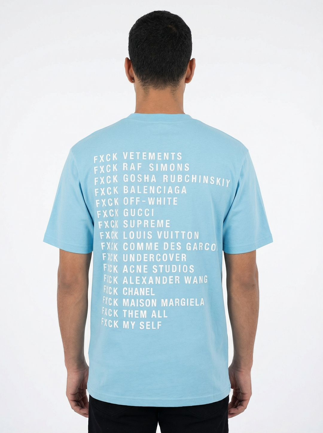 T-shirt Homme FXCK - Bleu