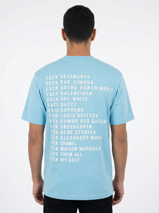 T-shirt Homme FXCK - Bleu