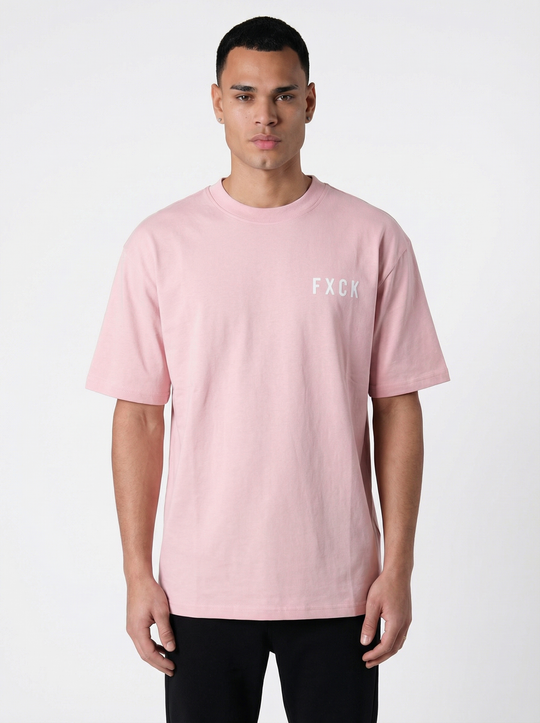 T-shirt Homme FXCK - rose
