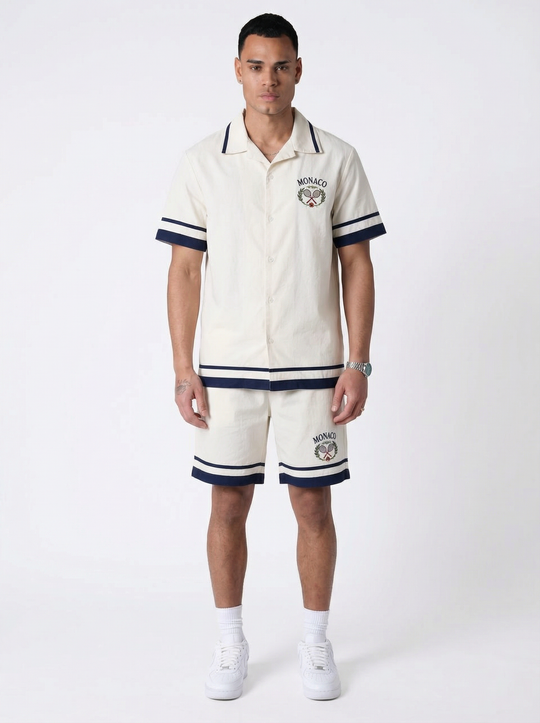Ensemble Homme Monaco Tennis - Blanc