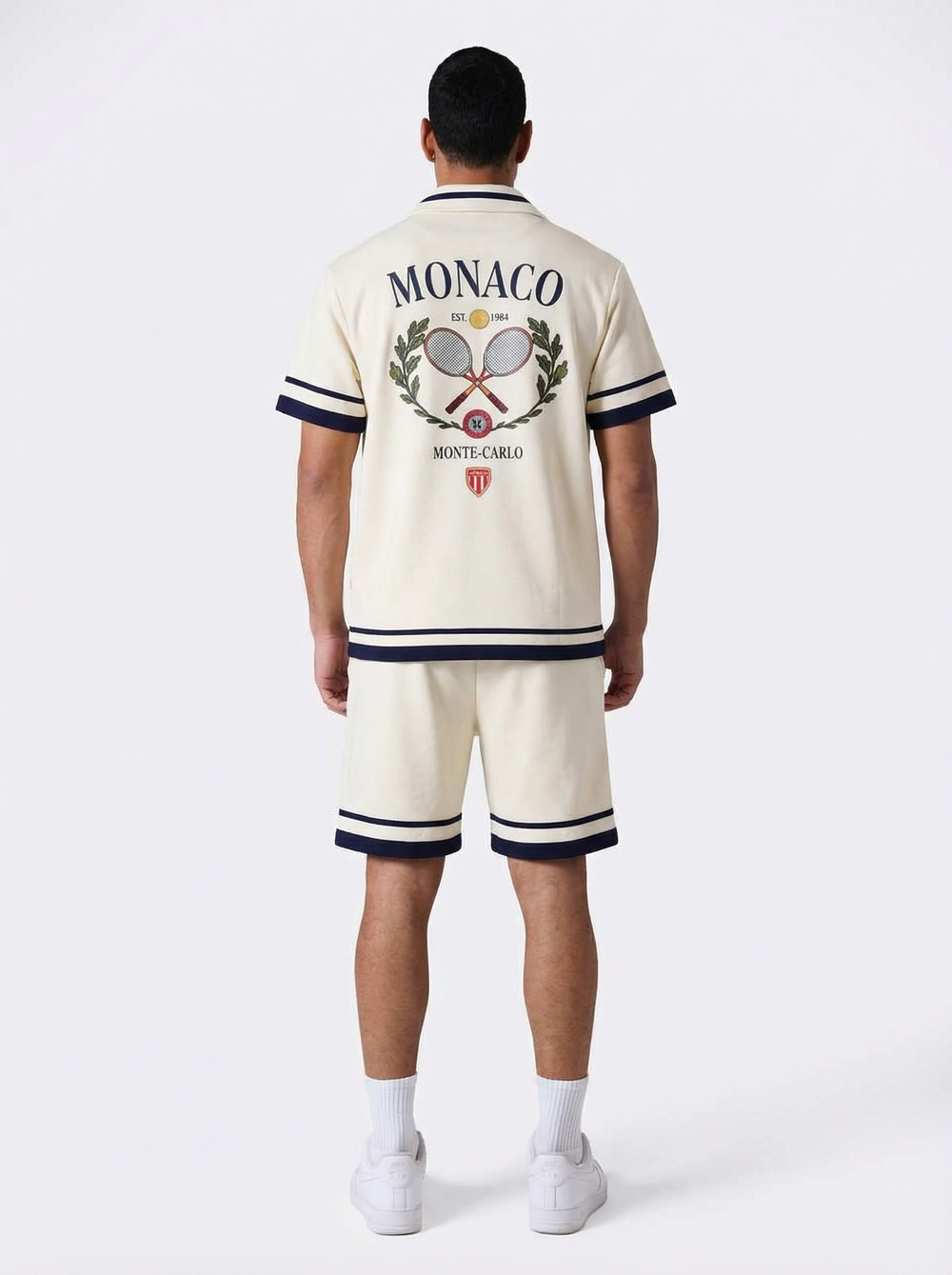 Ensemble Homme Monaco Tennis - Blanc
