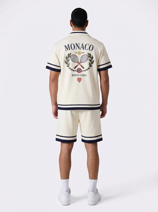 Ensemble Homme Monaco Tennis - Blanc
