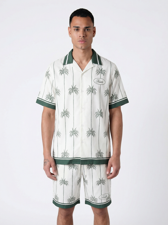 Ensemble Homme Palmier "FAITH" - Blanc