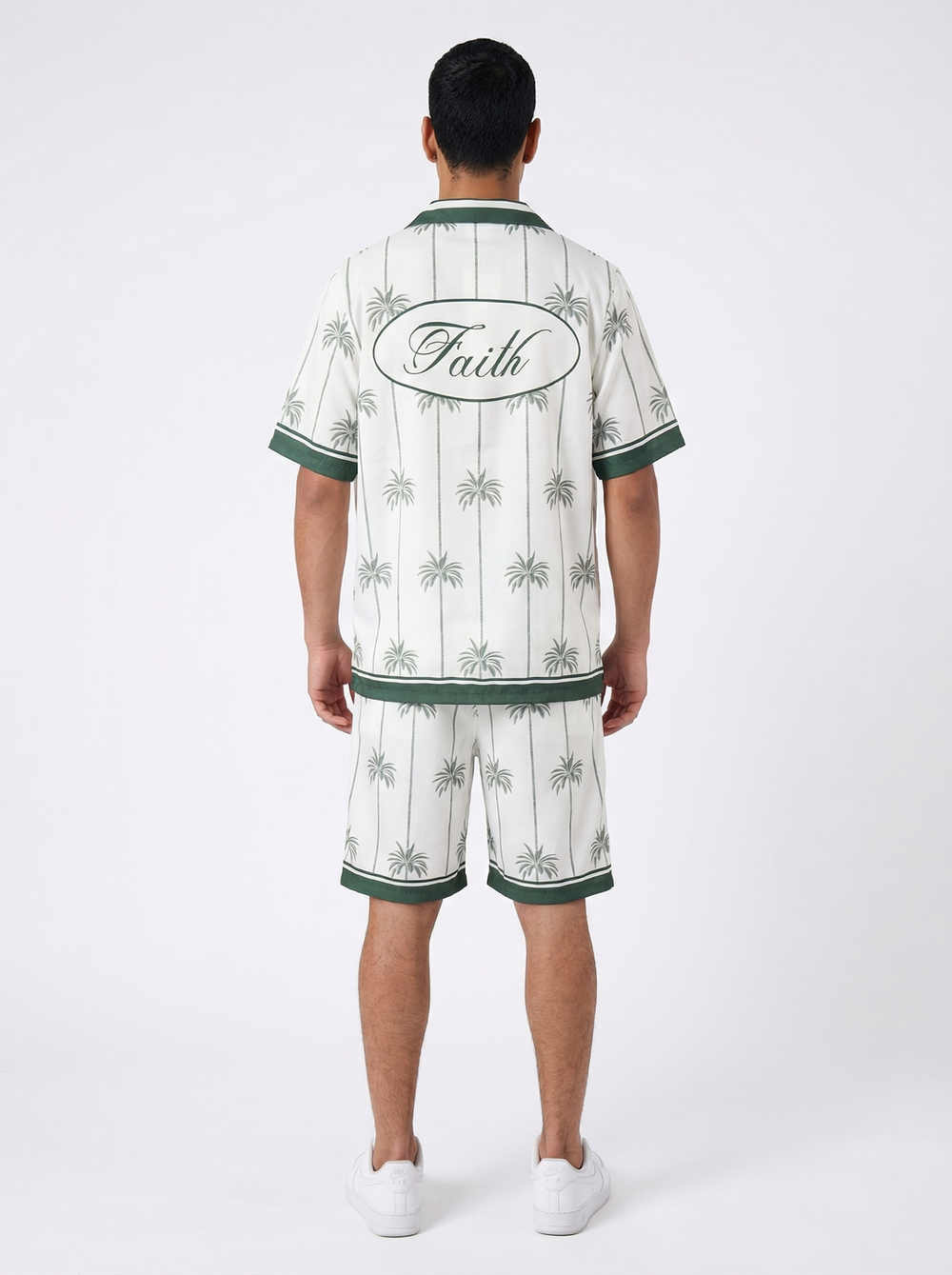 Ensemble Homme Palmier "FAITH" - Blanc