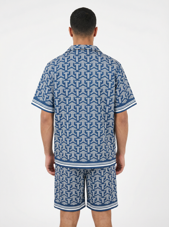 Ensemble Homme Monogram Signature - bleu