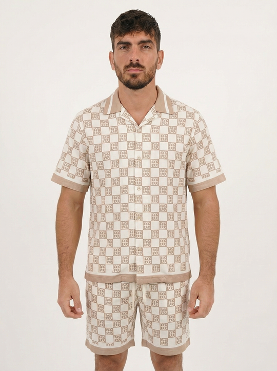 Ensemble Homme Monogramme - Beige