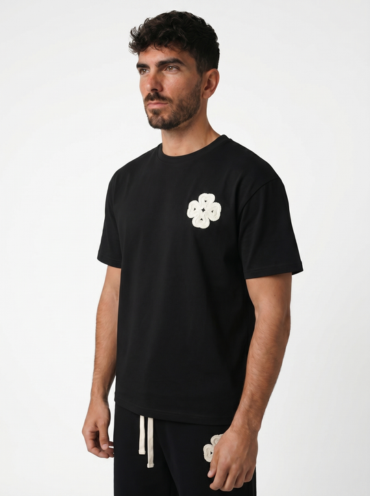 Ensemble T-shirt & Short Trèfle - Noir