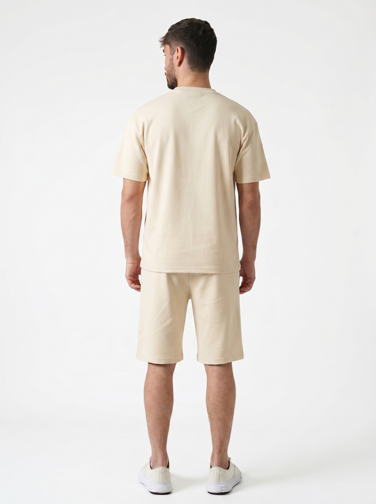 Ensemble T-shirt & Short Trèfle - Beige