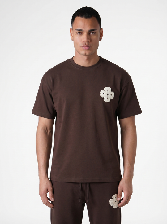 Ensemble T-shirt & Pantalon Trèfle - Marron
