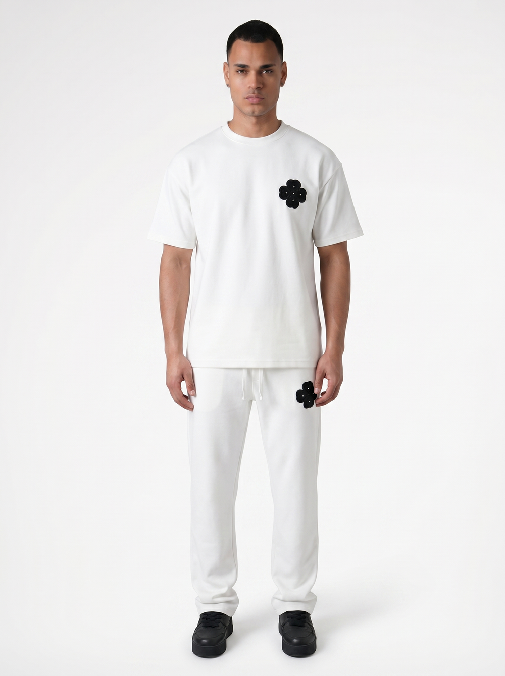 Ensemble T-shirt & Pantalon Trèfle - blanc